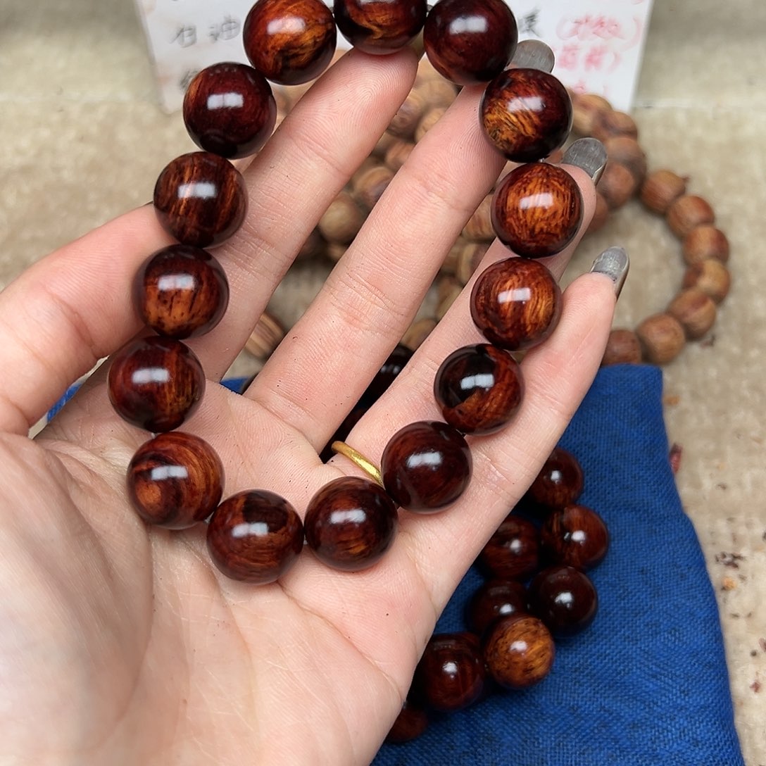 木红降15圆珠单圈（微瑕）