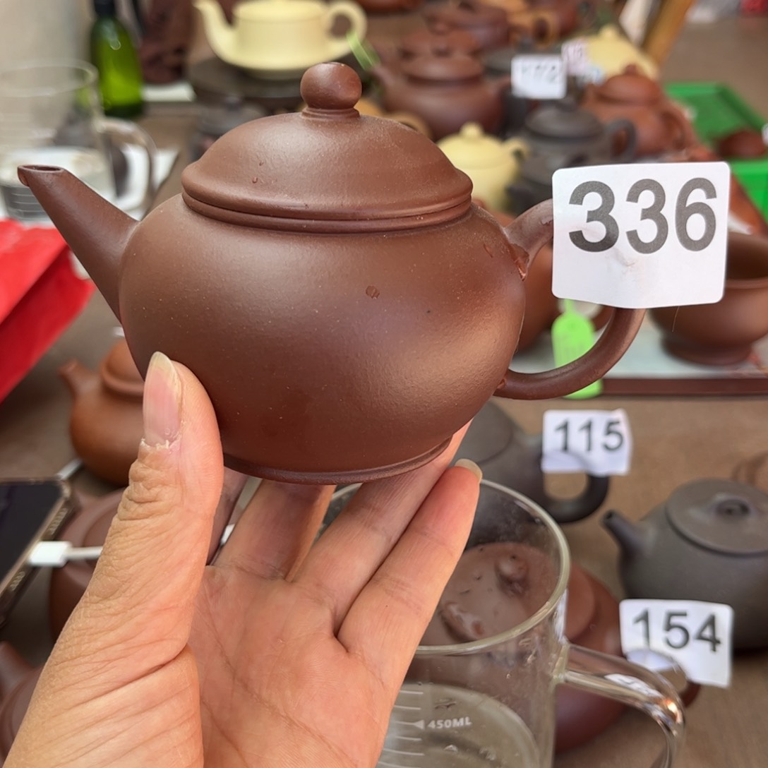 紫砂茶壶紫泥半手工200cc