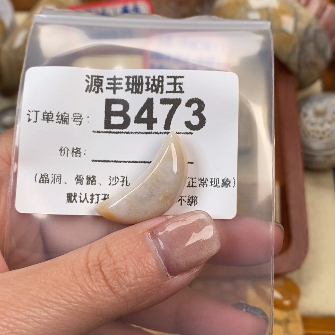 硅化玉颈饰未镶嵌O*