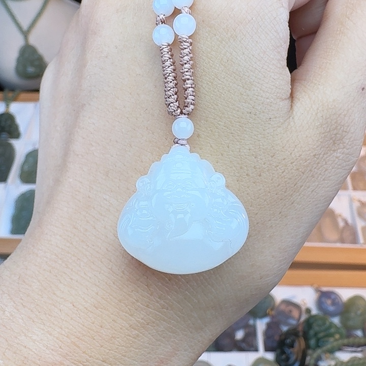 和田玉未镶嵌颈饰7***o