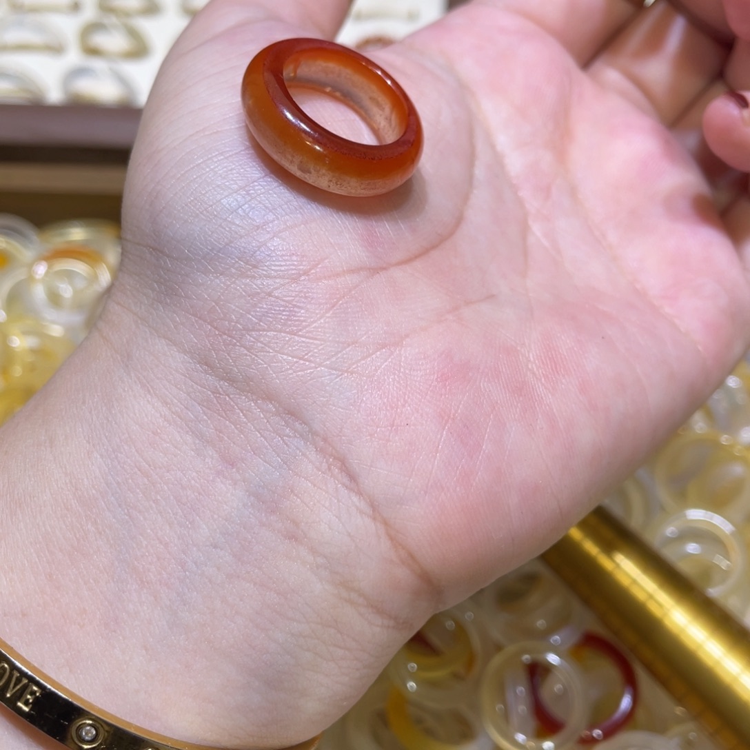 玛瑙/玉髓合金戒指81号港12