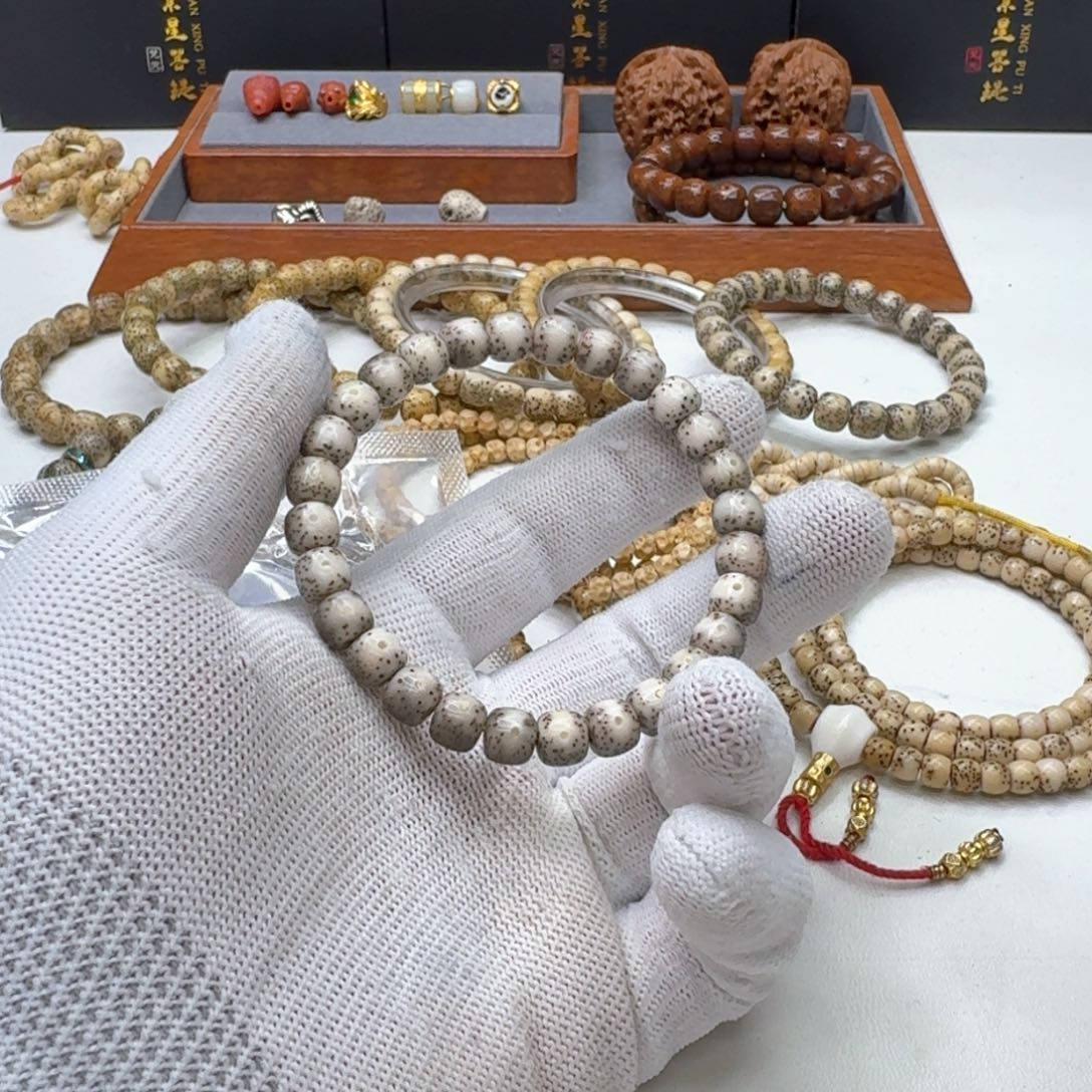 星月菩提手串38梵天糯冰大眼睛一线天8左右桶单圈