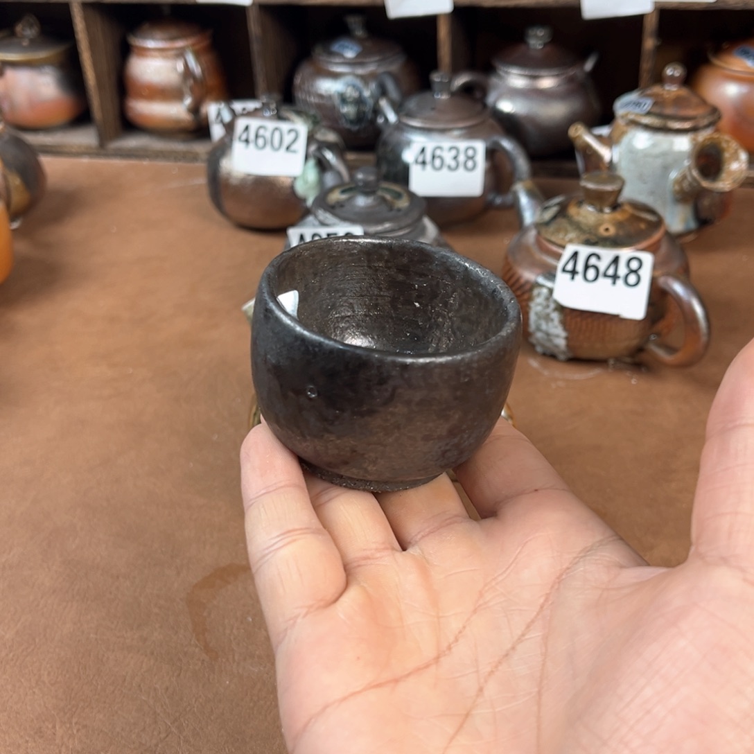 壶柴烧茶器主人杯