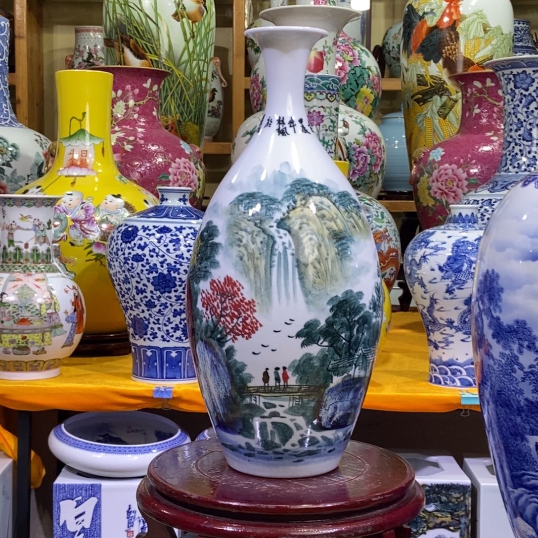 瓶景德镇陶瓷花瓶摆件