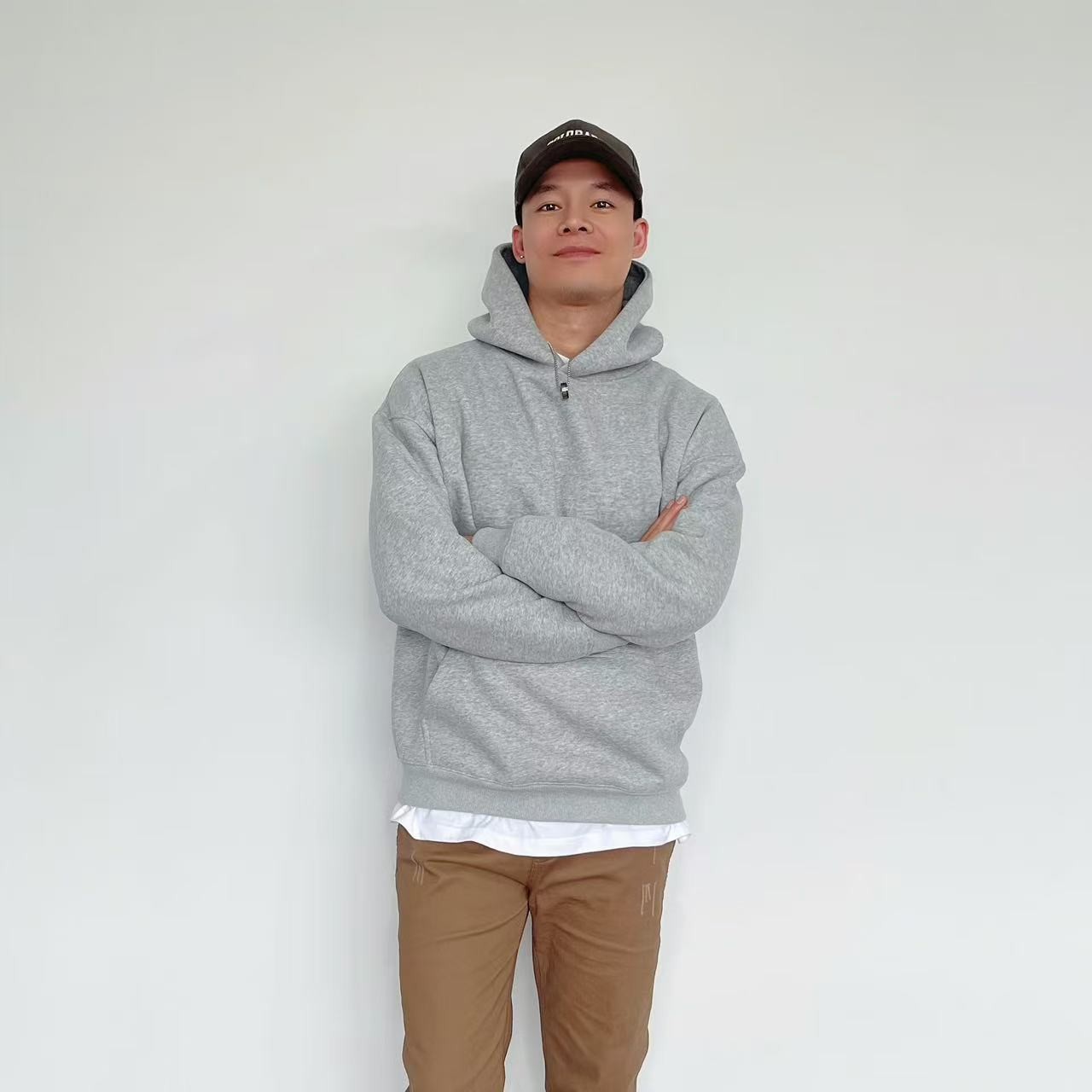 【潮必备款】春季连帽华棉卫衣挺阔有型、单穿叠穿情侣装首选！宽松！