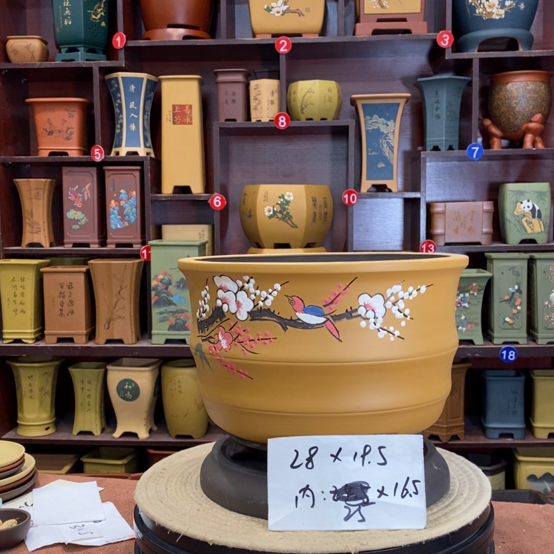 紫砂花盆紫砂花盆