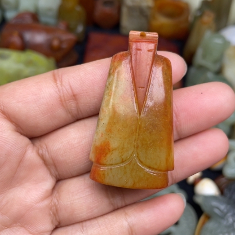 和田玉未镶嵌颈饰45