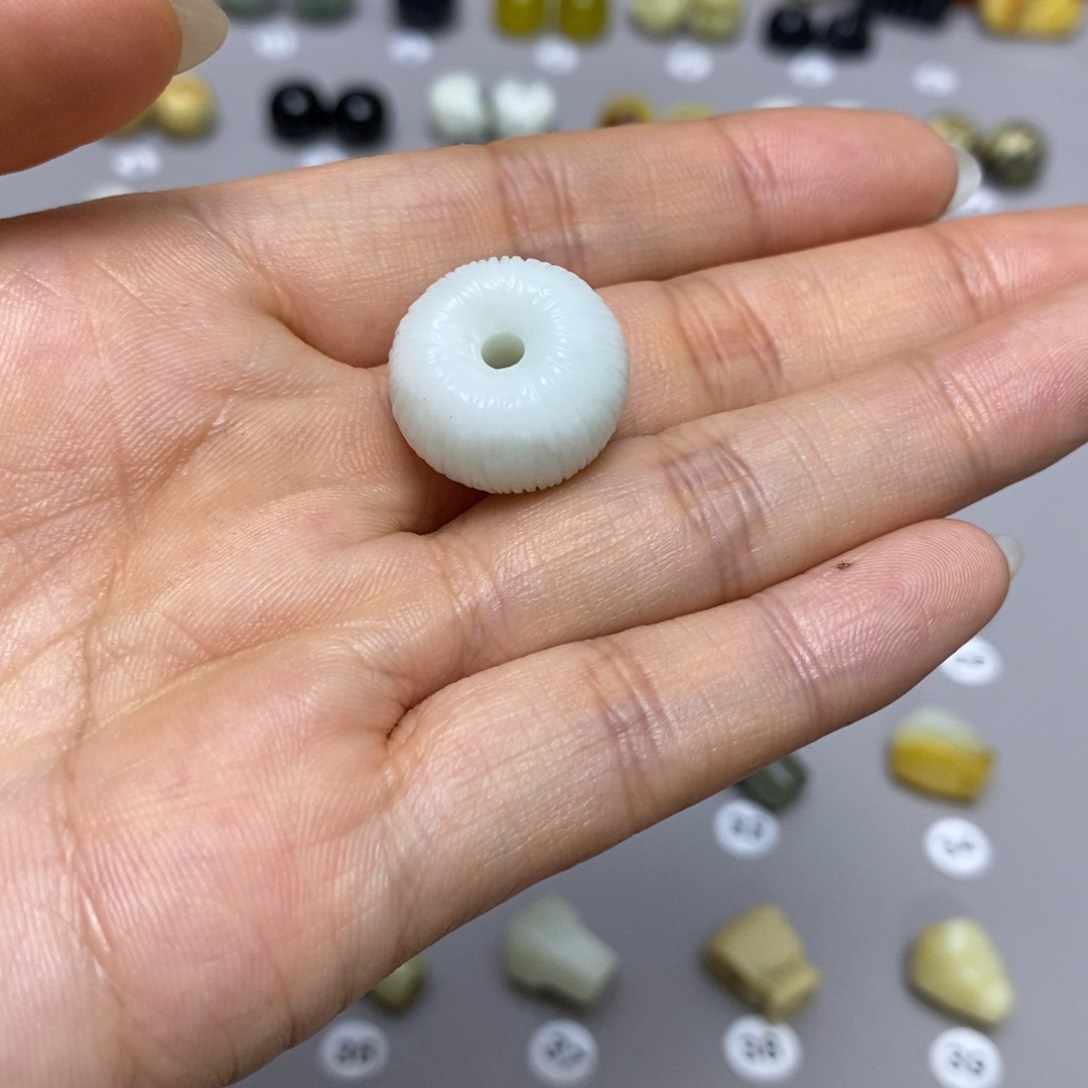 蛇纹石玉配饰合金✨****郭