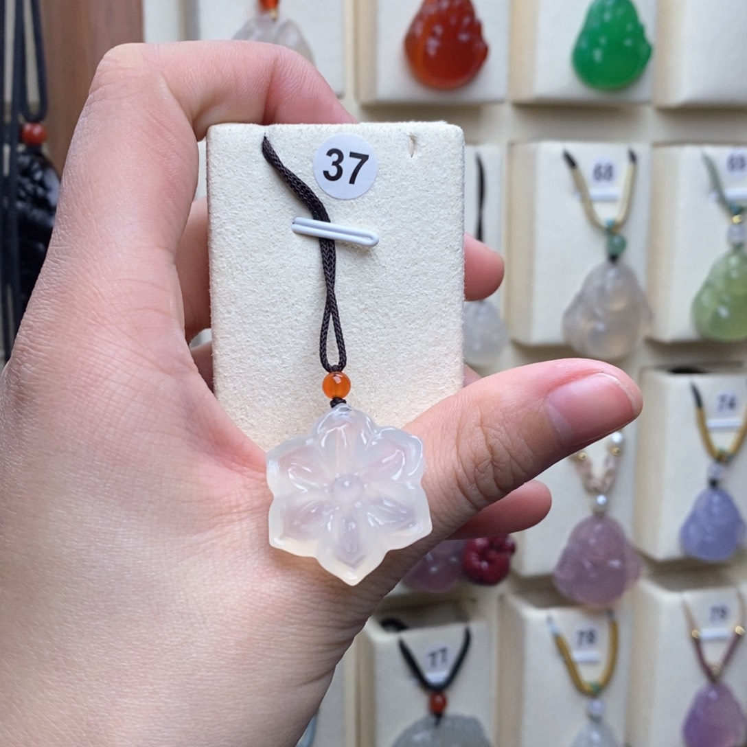 玛瑙/玉髓吊坠(赠链)未镶嵌@*阳