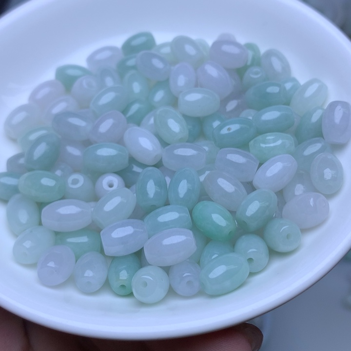 散珠翡翠卡6.5乘9冰米珠20个单圈