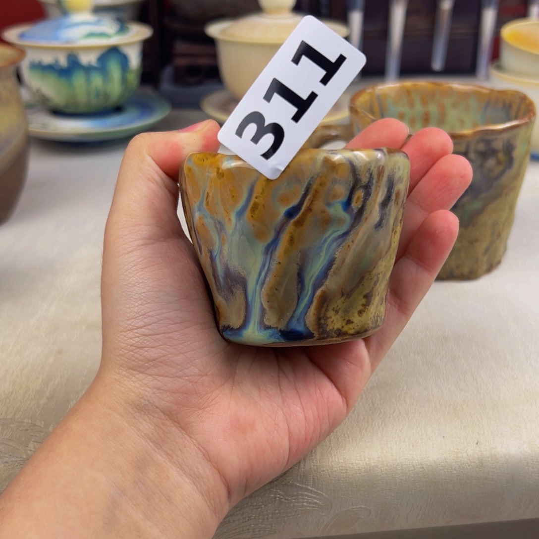 杯子纯手工柴烧主人杯