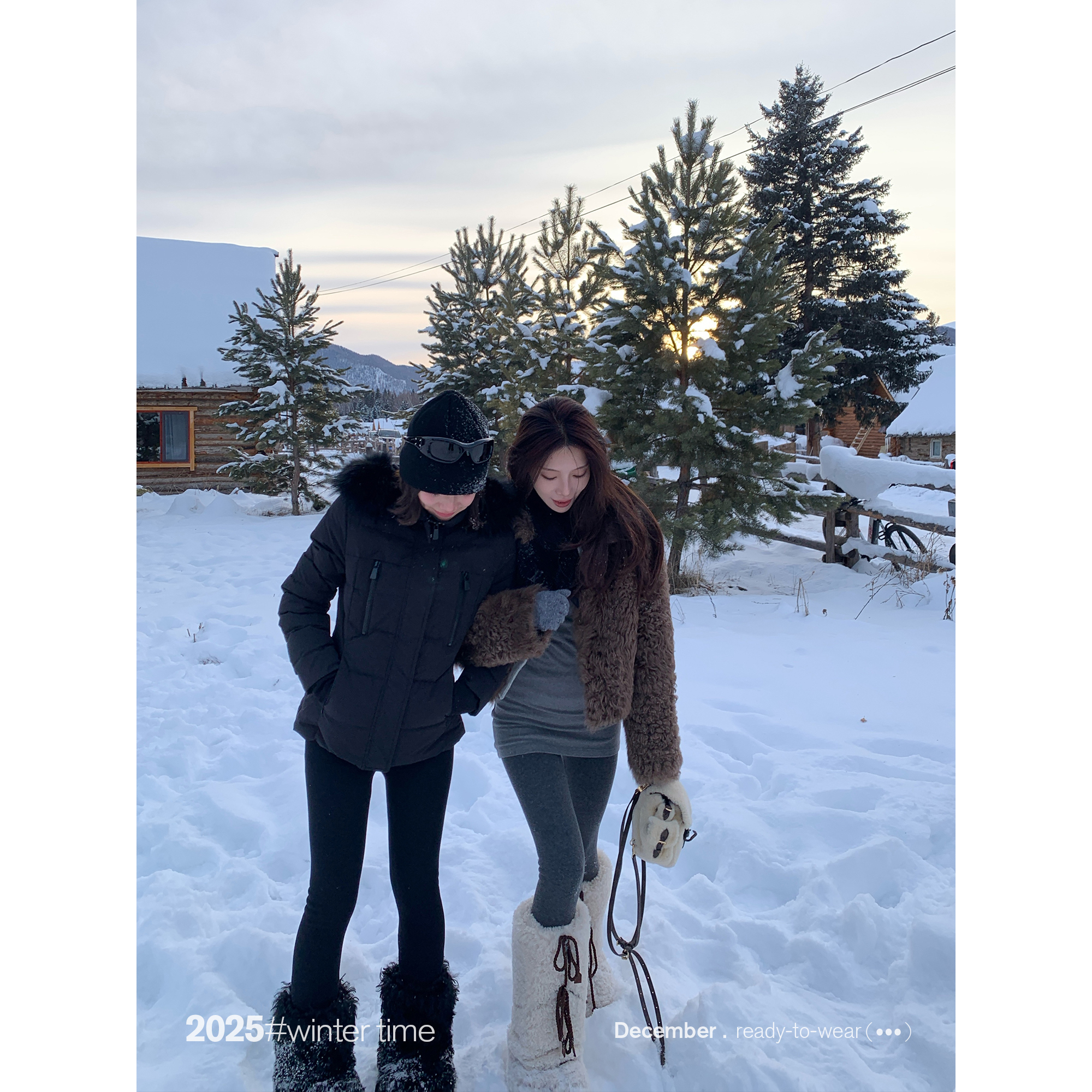 SUNONEONE 400g裸感加绒提臀瑜伽打底裤女冬季紧身鲨鱼裤H1682K