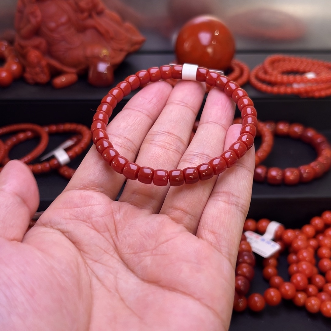 南红玛瑙未镶嵌手串南红