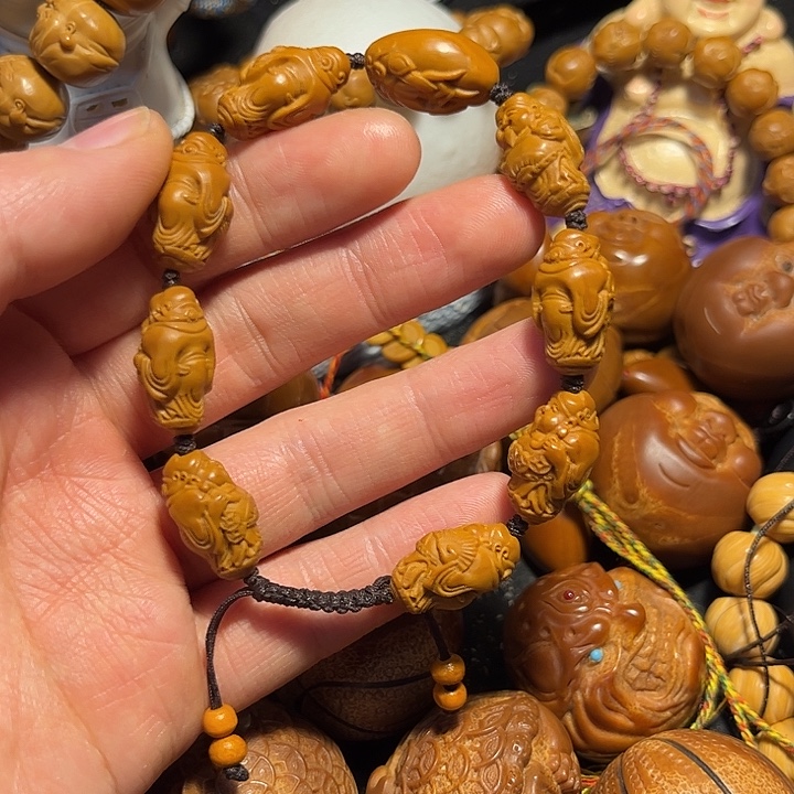 橄榄核手串/手链站立财神1.2