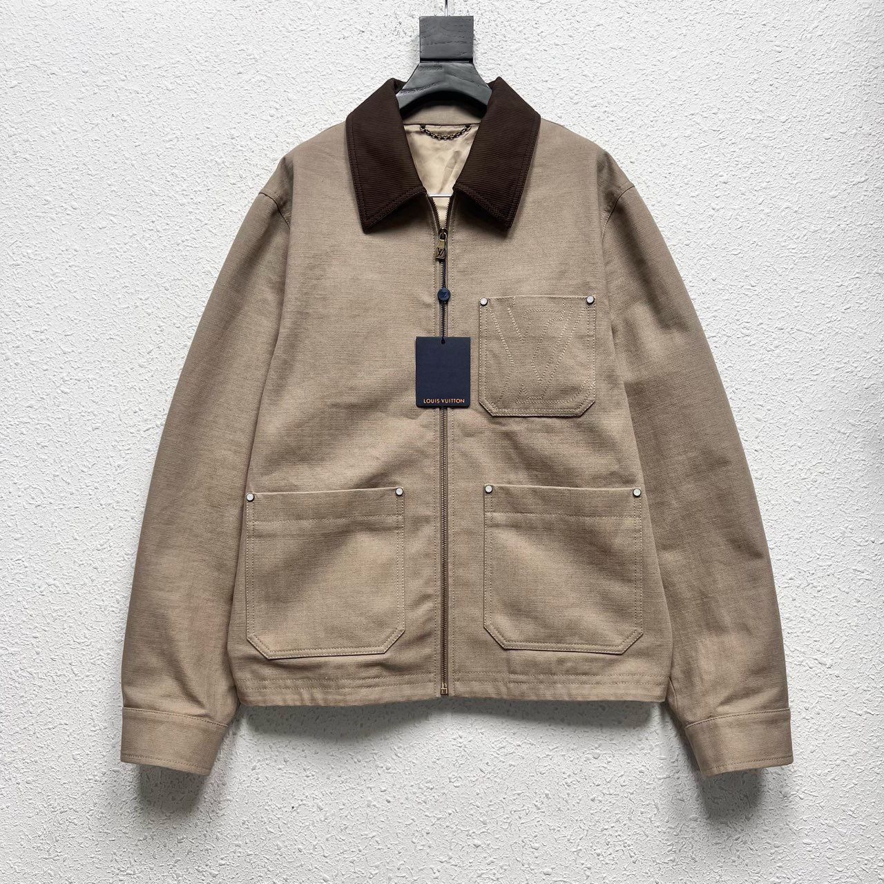 未使用 LouisVuitton/路易威登 身前刺绣拉链夹克 52码 DY11911