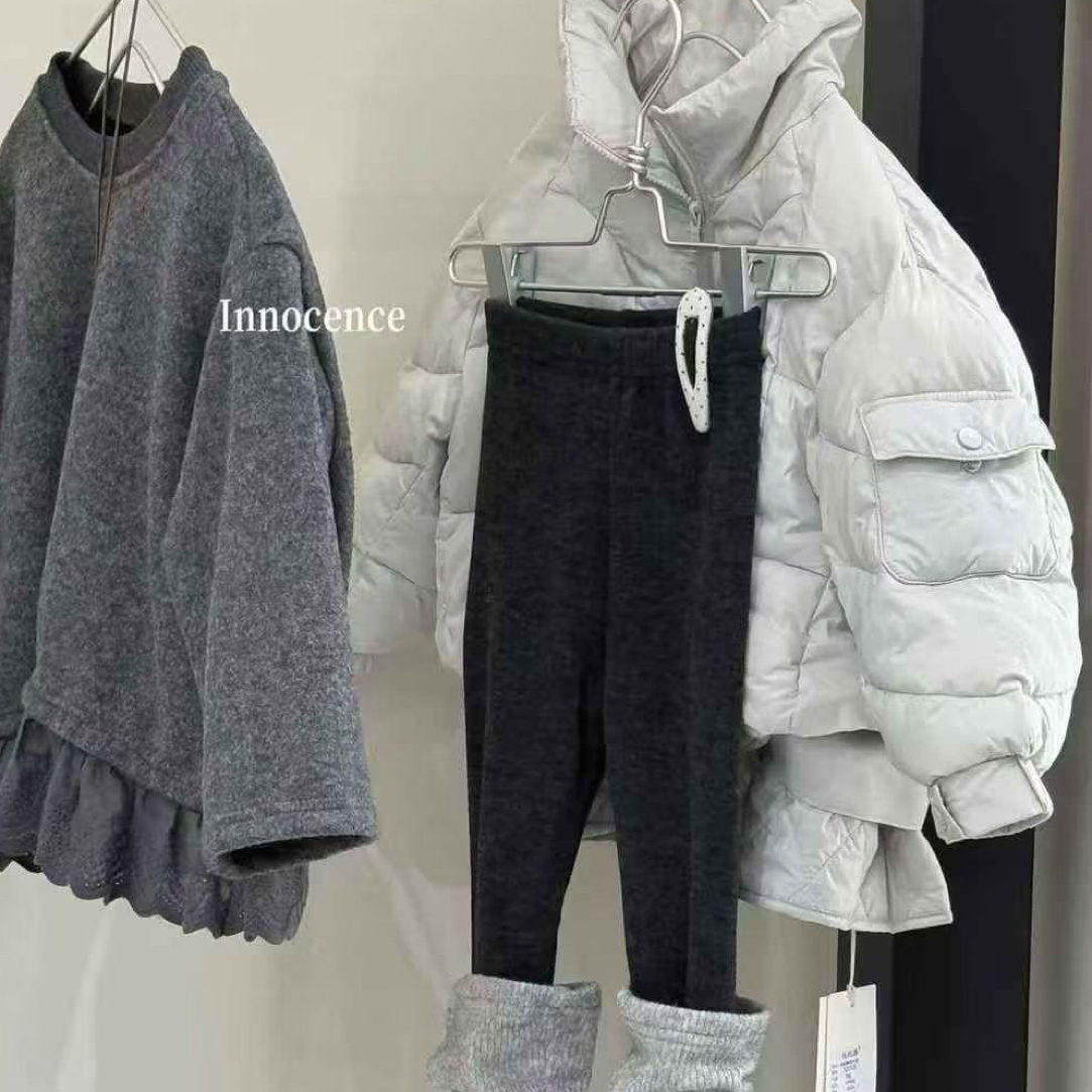 卡卡童品，159实体店高品质韩版男女深灰米色2色棉服外套两穿