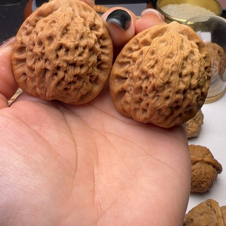 文玩核桃把件真**A金公子40全品