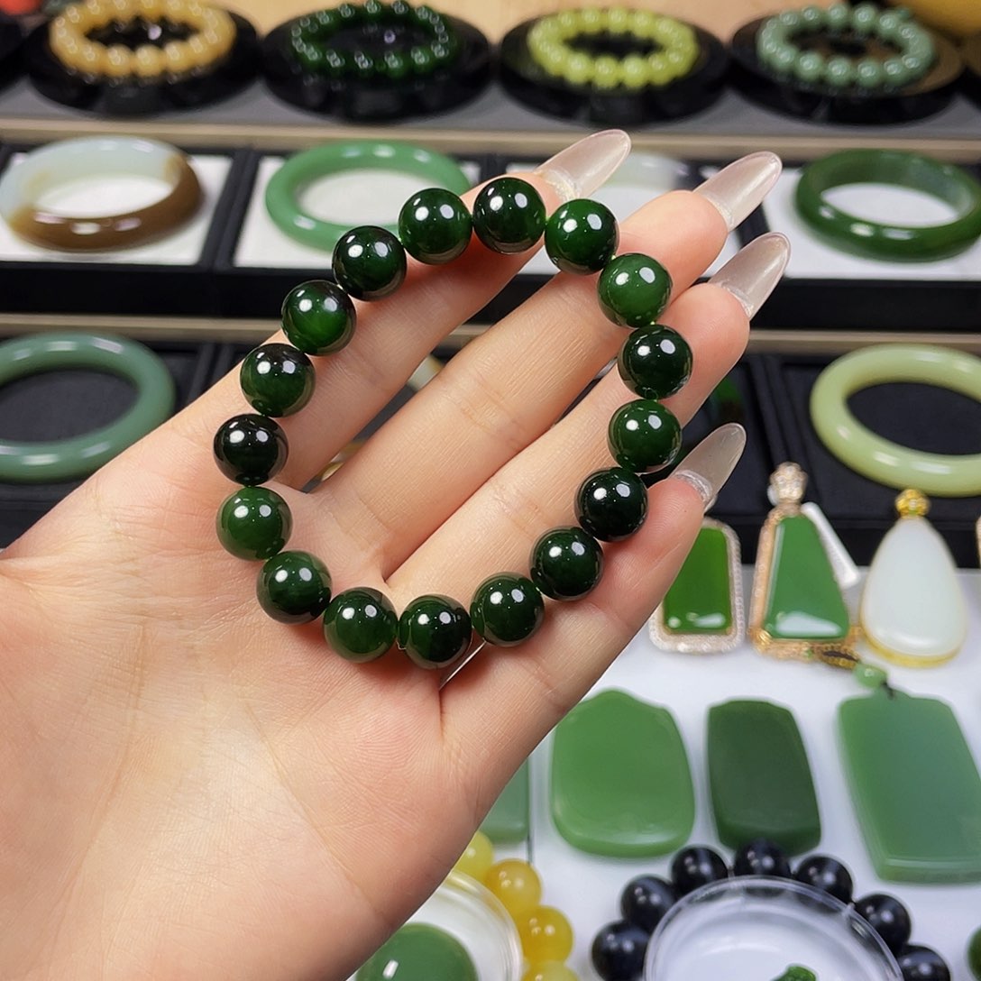 未镶嵌手串和田玉晨*人