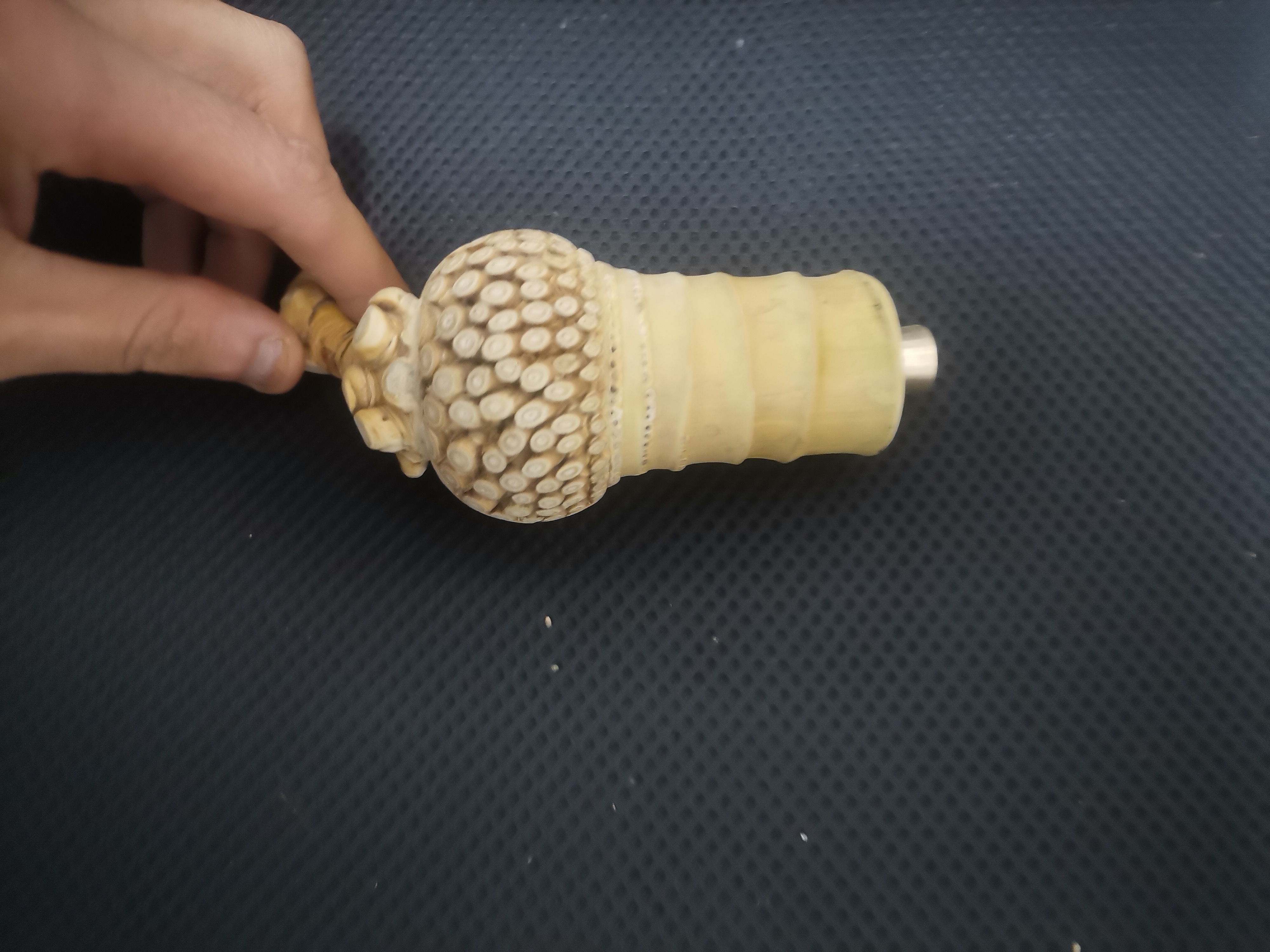 贵州手工雕刻竹斗子直播间大小尺寸可选，拍完随机发