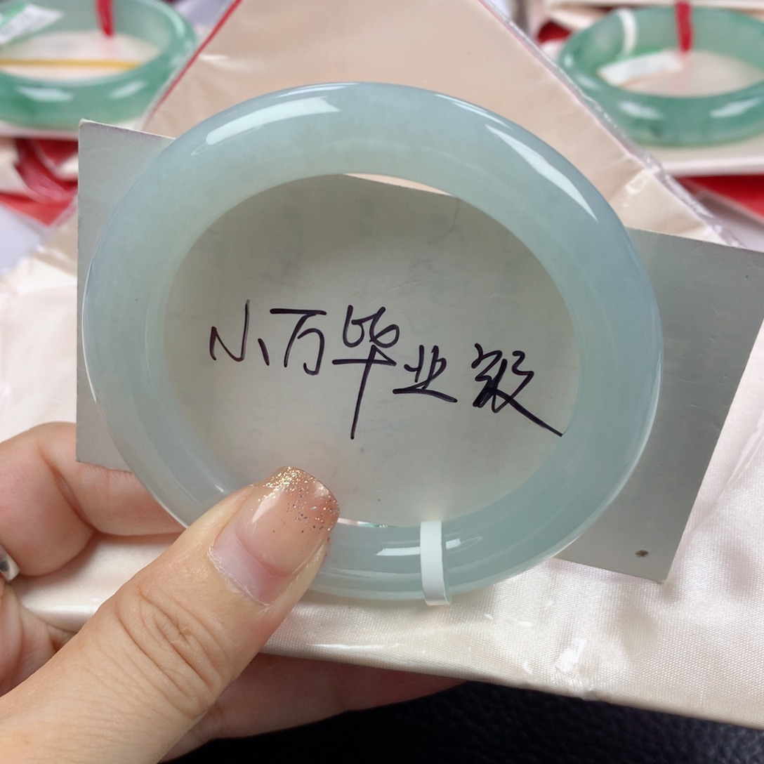 未镶嵌手镯翡翠缅甸天然翡翠55圈