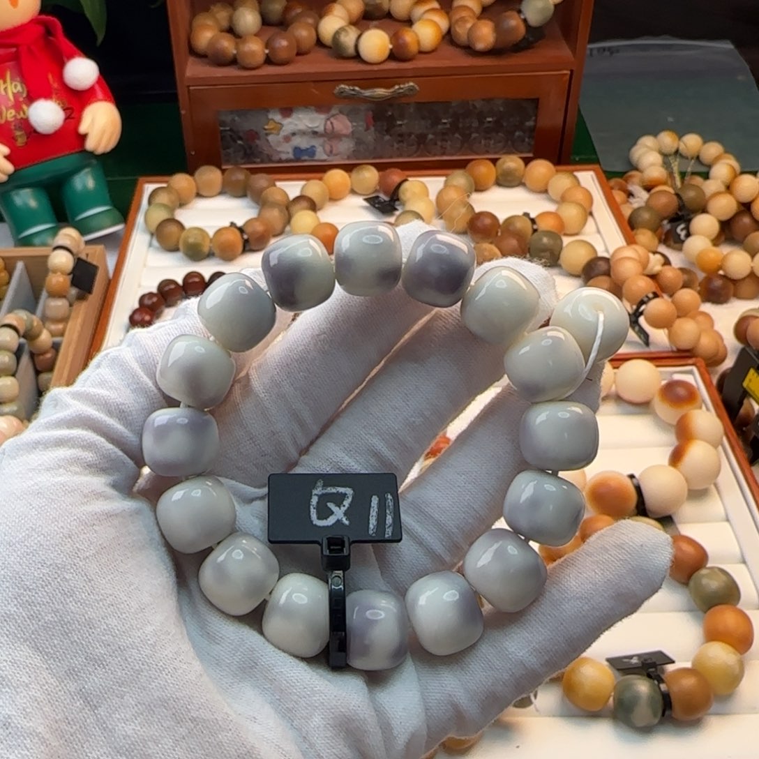 菩提根/象牙果手串卡14桶珠紫色系全品11