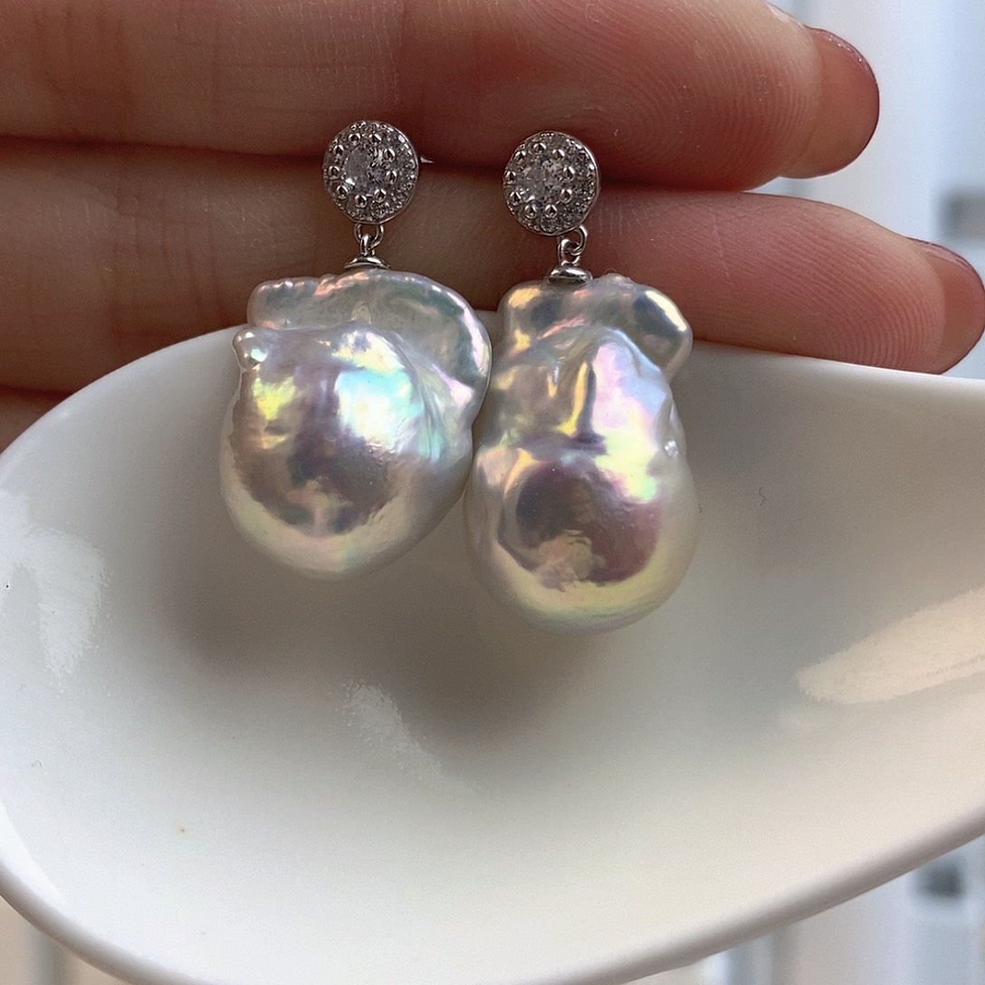 淡水珍珠颈饰银S925镶嵌