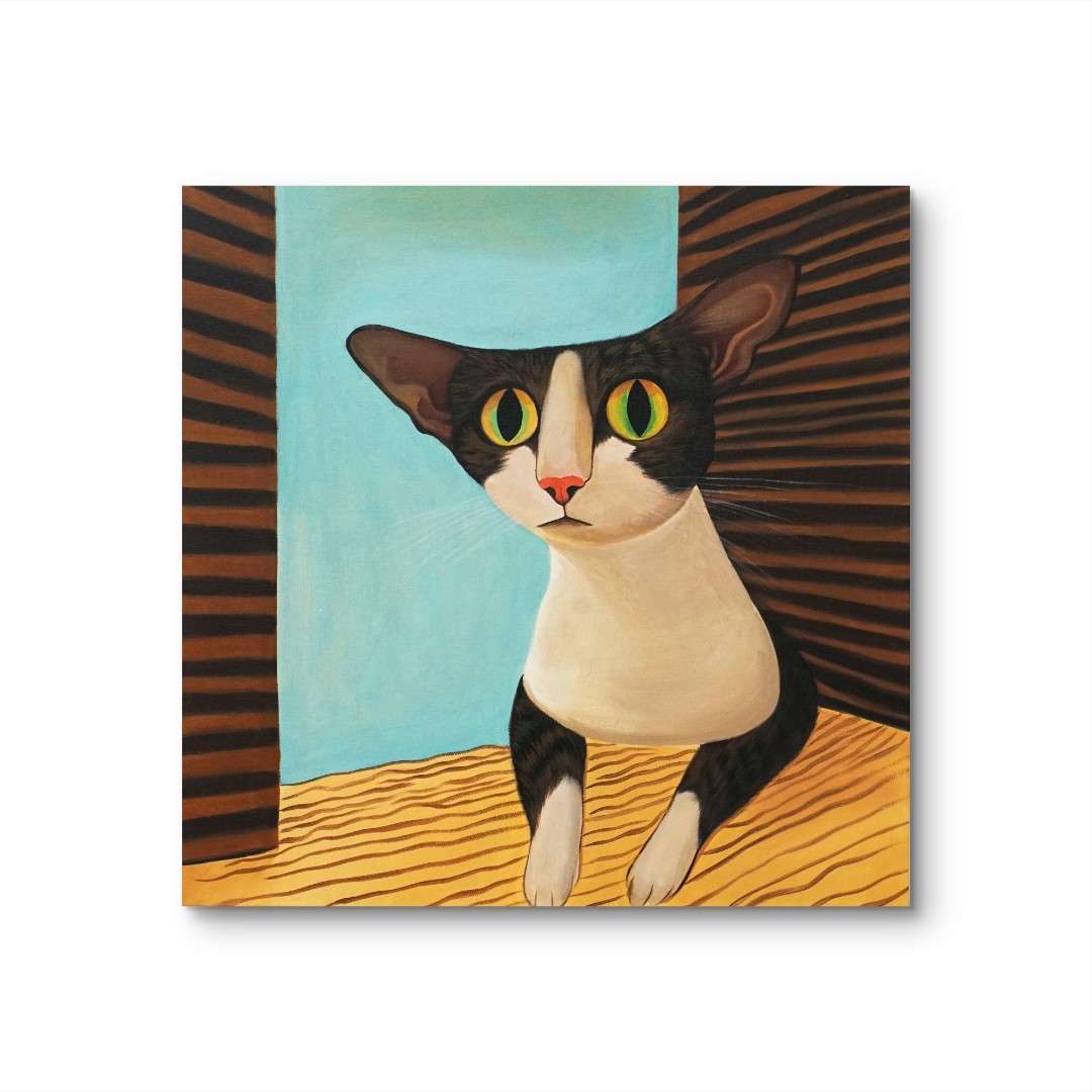 【卷卷】原创手绘挂画 “50*50” No.720 客厅卧室纯手绘装饰画