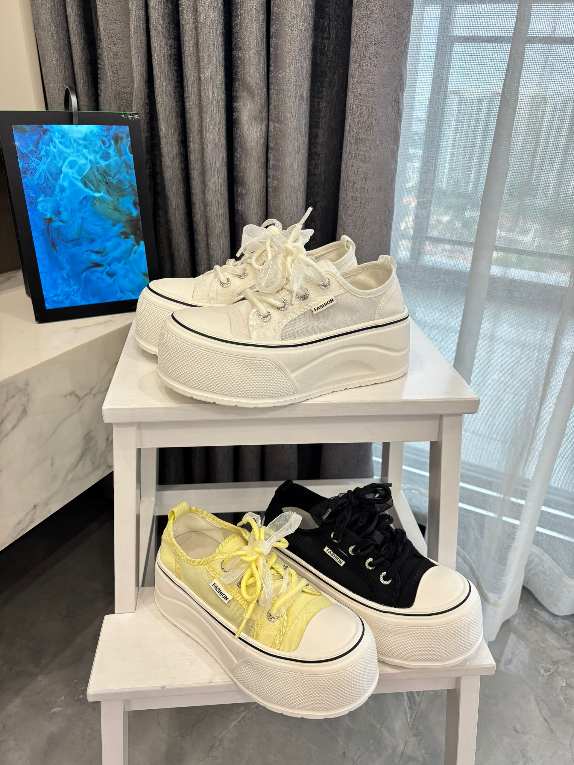 冬冬子-雅致镂空 | 冰丝网面板鞋松糕厚底休闲鞋