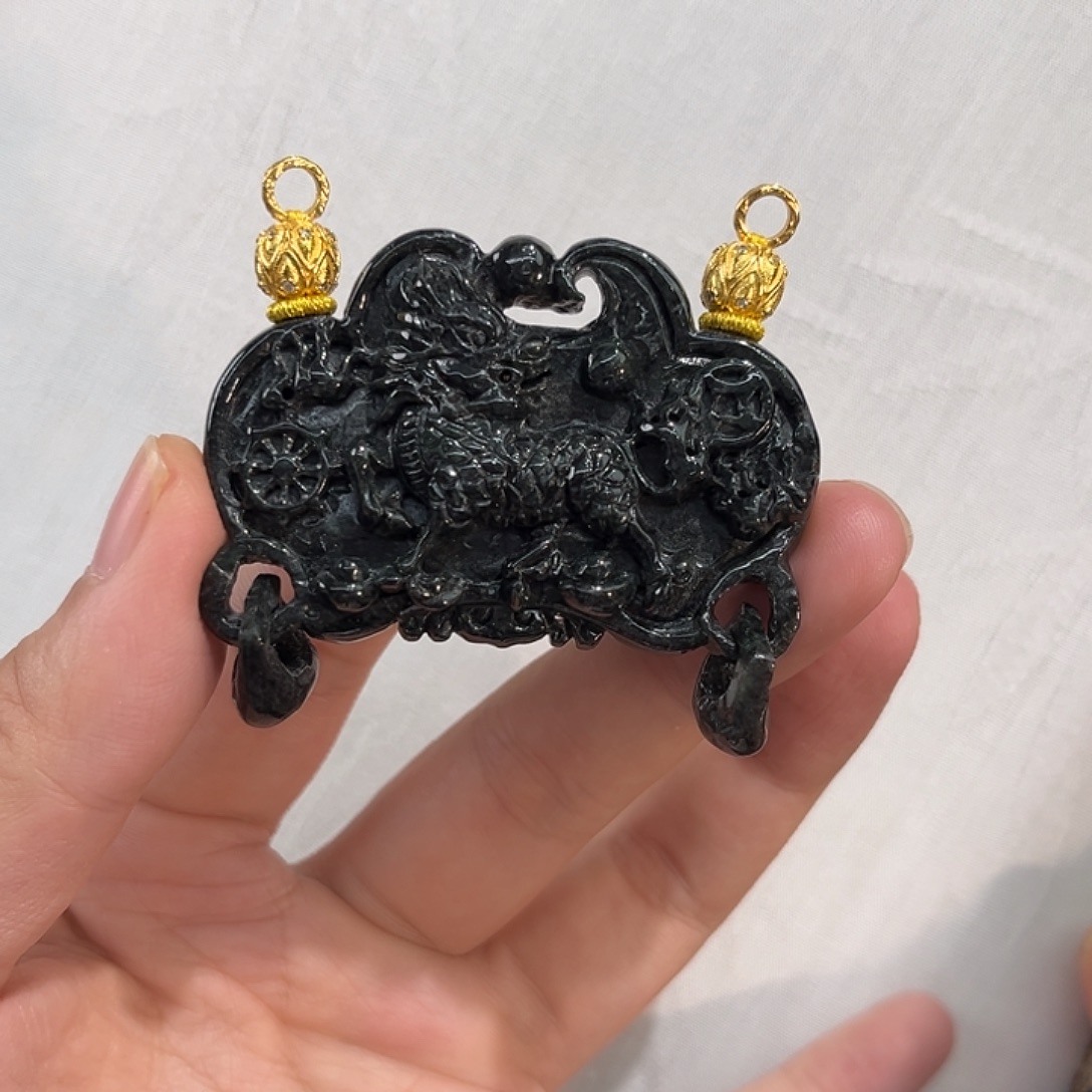 翡翠合金吊坠(赠链)