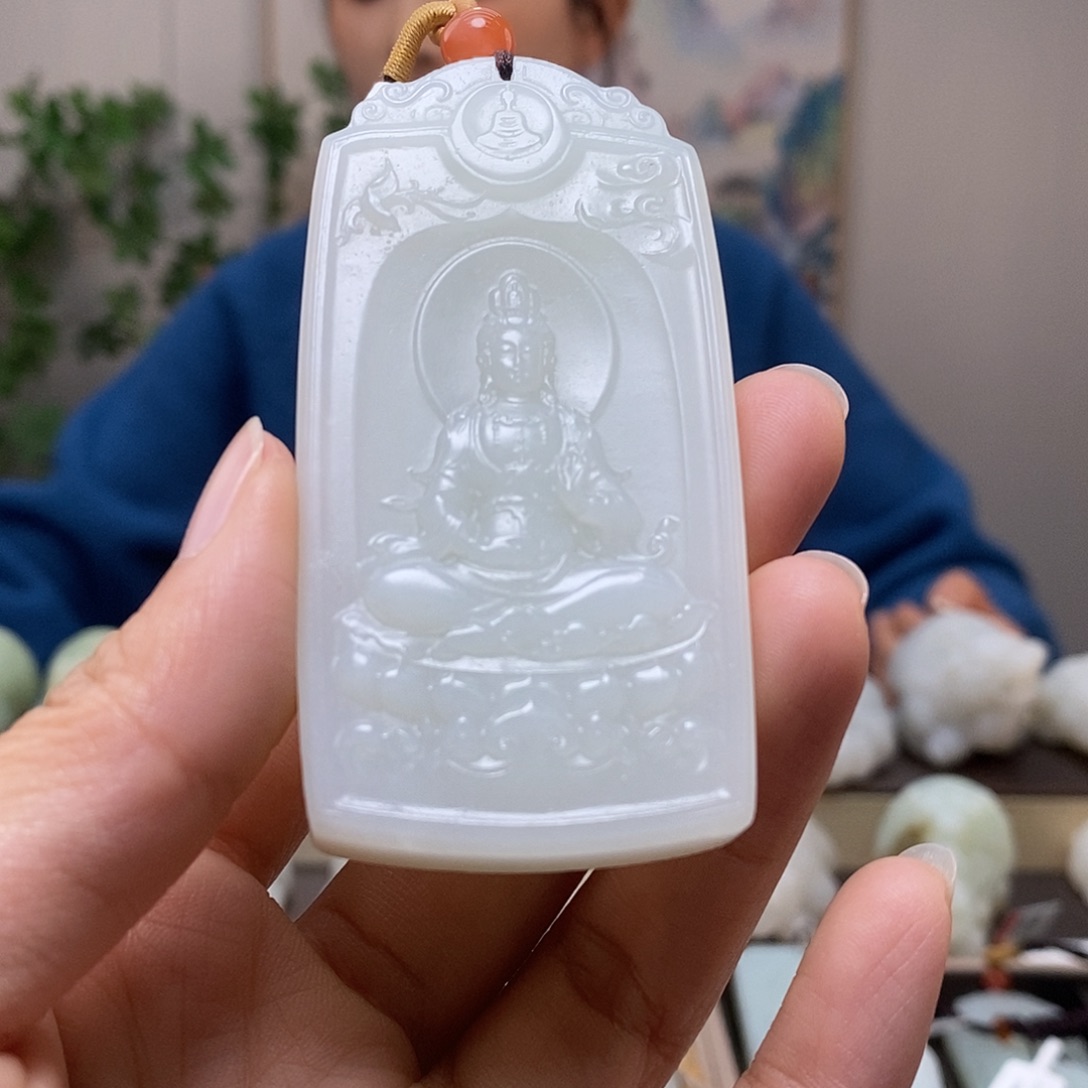 和田玉未镶嵌颈饰