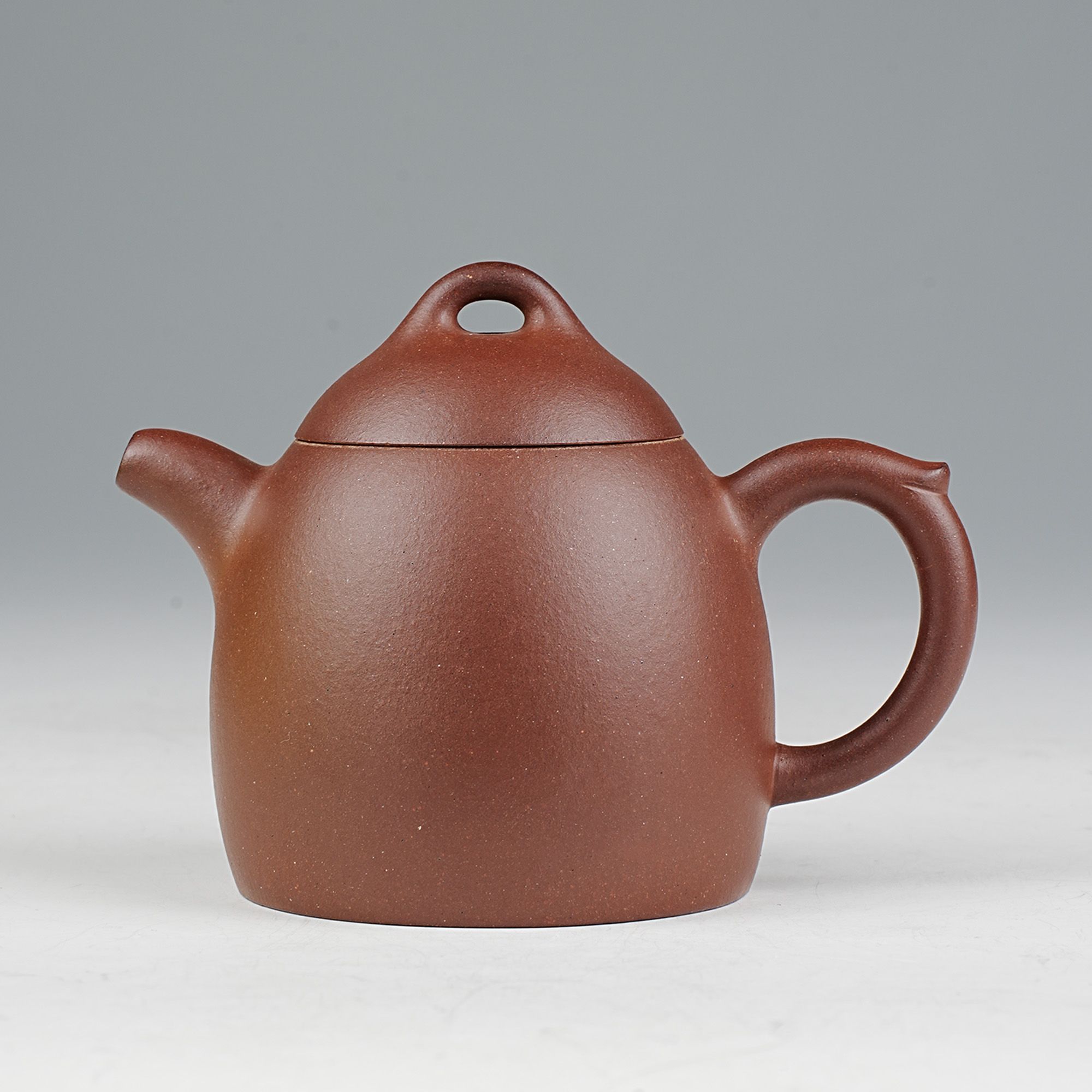 宜兴原矿紫砂壶精工半手工壶中曹清紫砂壶秦权壶200cc