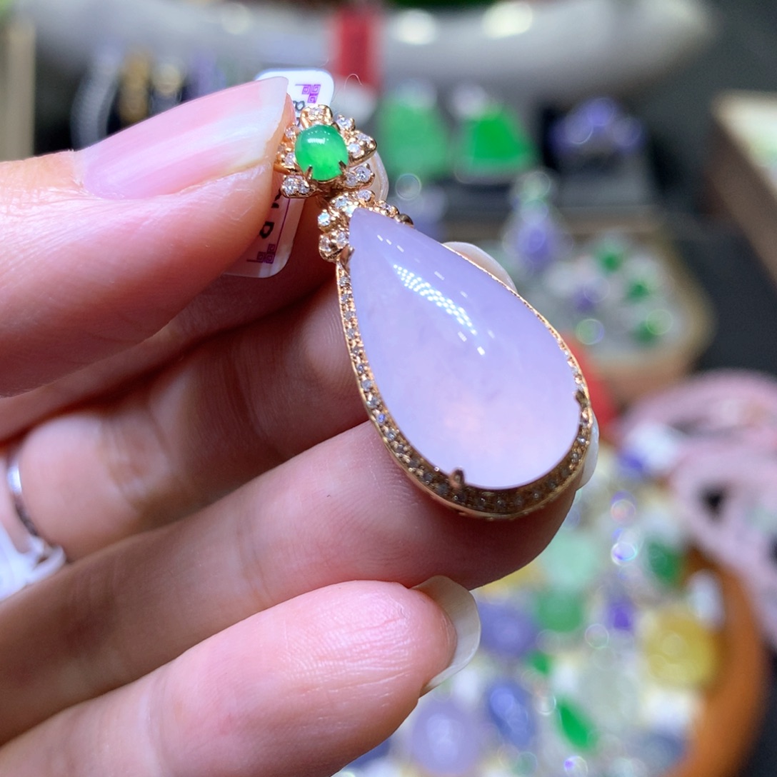 【闪购商品】翡翠颈饰未镶嵌翡翠吊坠项链