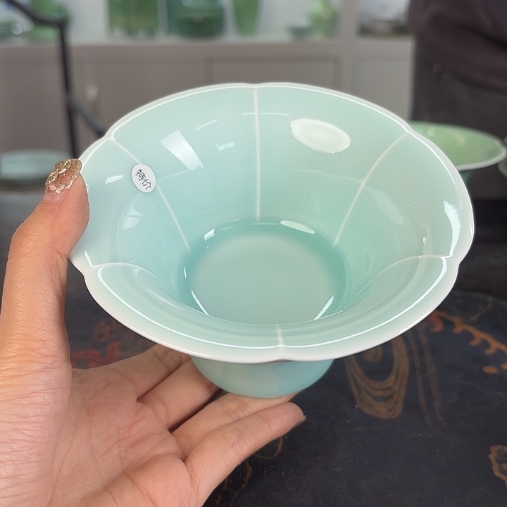龙泉云间青瓷小米茶器