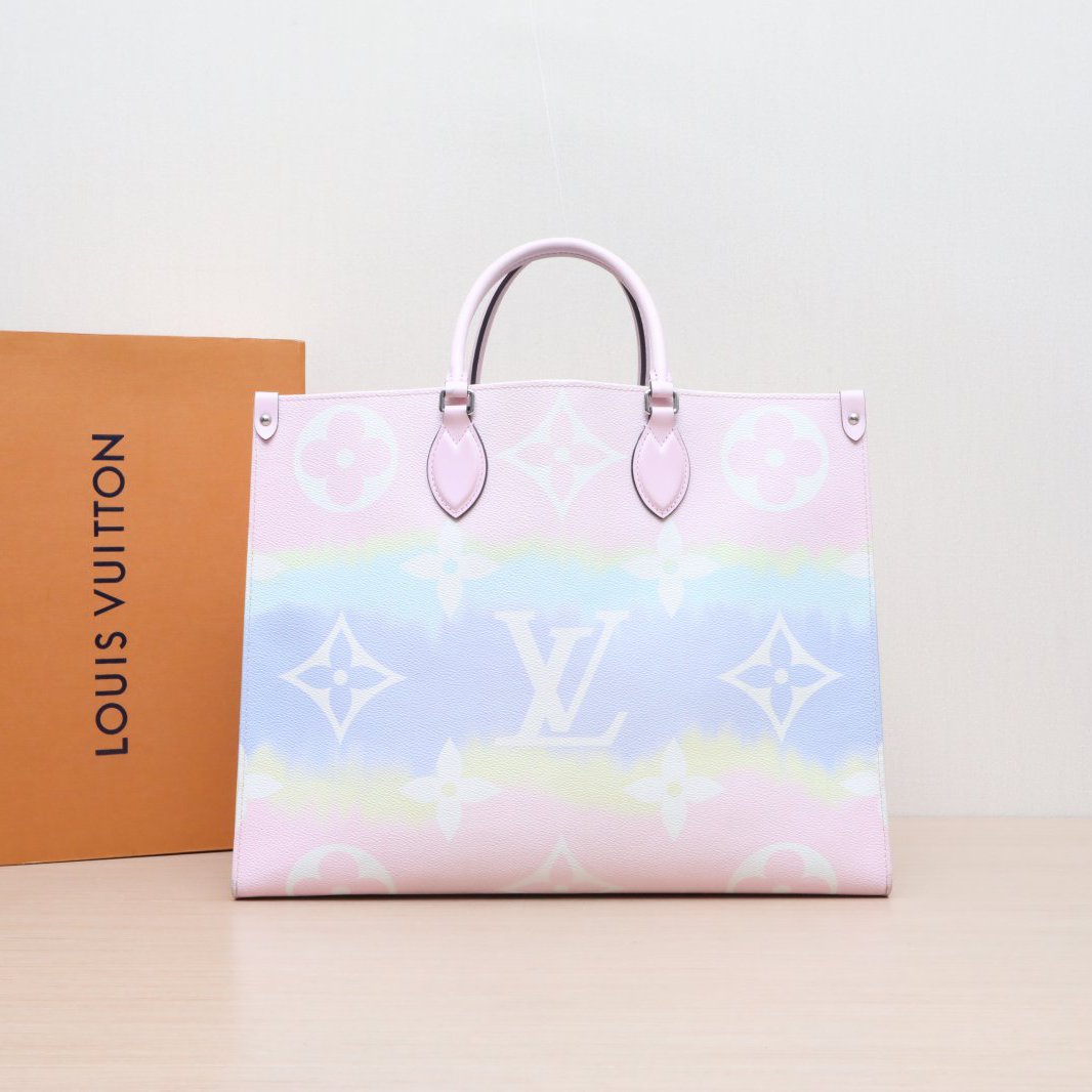 95新 LouisVuitton/路易威登 手提包41 粉色 PVC 2020 P205741184