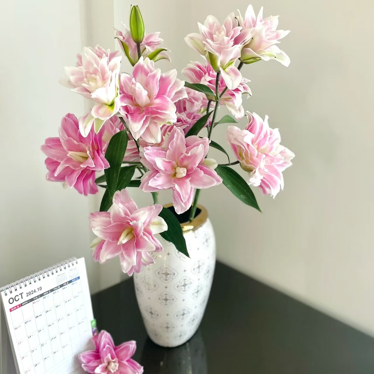 3枝莲花之境三头百合9个花苞（小花苞）【两单顺丰冷链或京东快递】