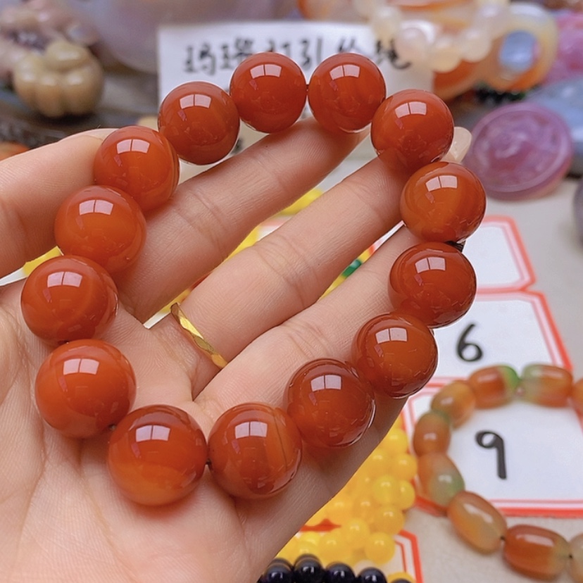 【闪购商品】未镶嵌玛瑙/玉髓珠宝半成品倾**豆