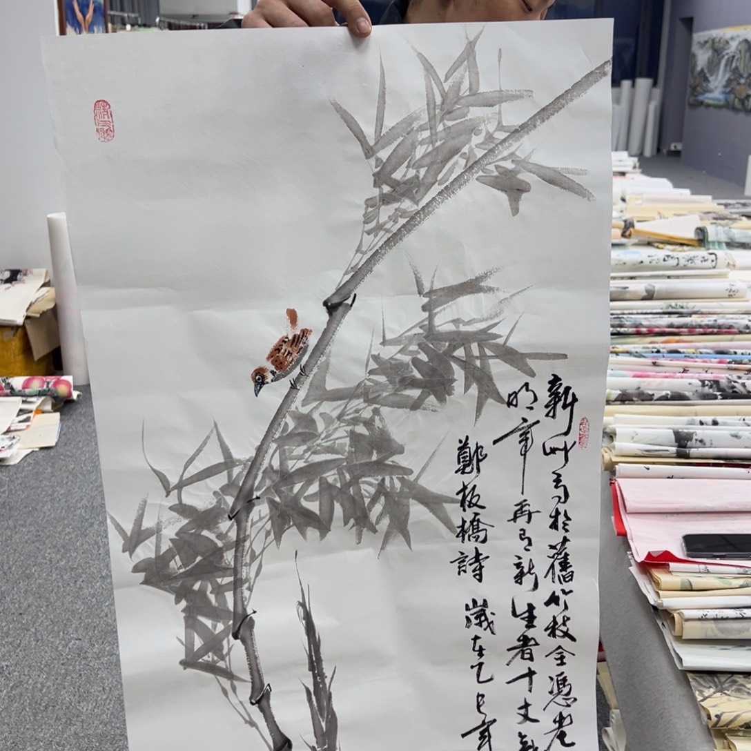 国画纯手绘字画宣纸