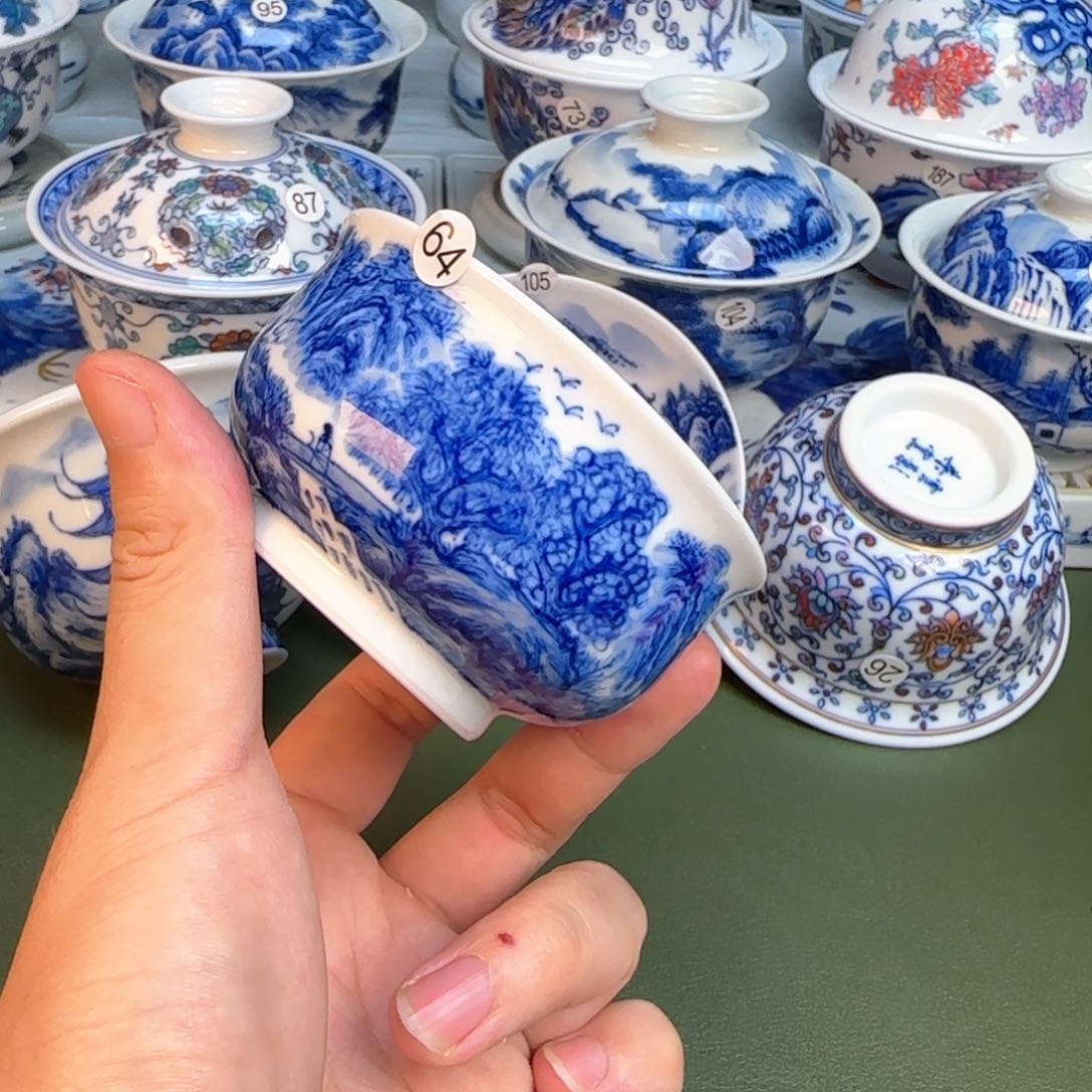 彦祖纯手工手绘茶具64