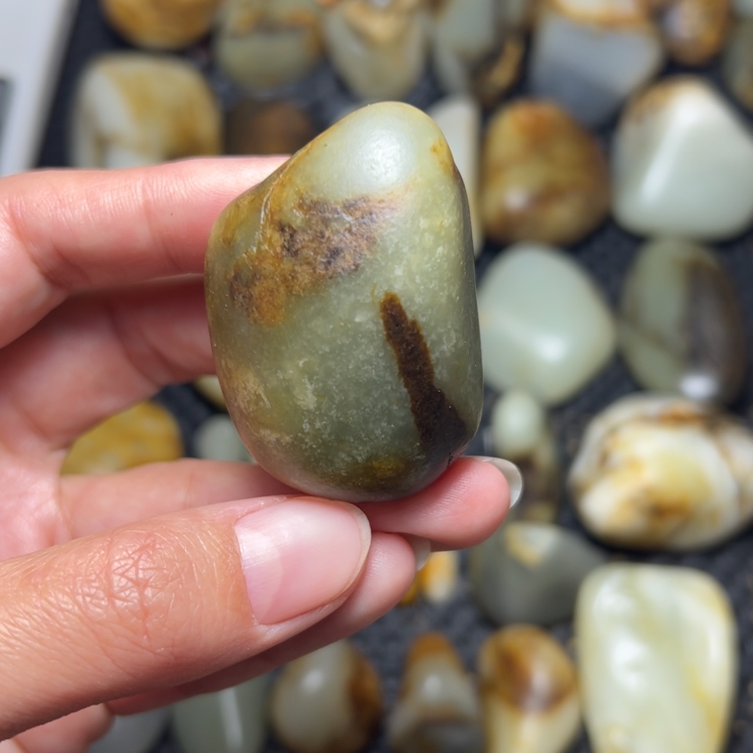 和田玉未镶嵌挂件A95