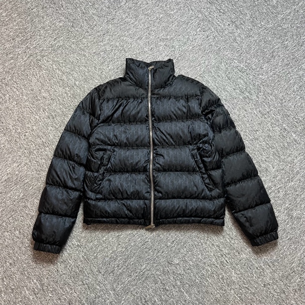 未使用 DIOR/迪奥 纯色立领Logo满印长袖羽绒服/46码/17888