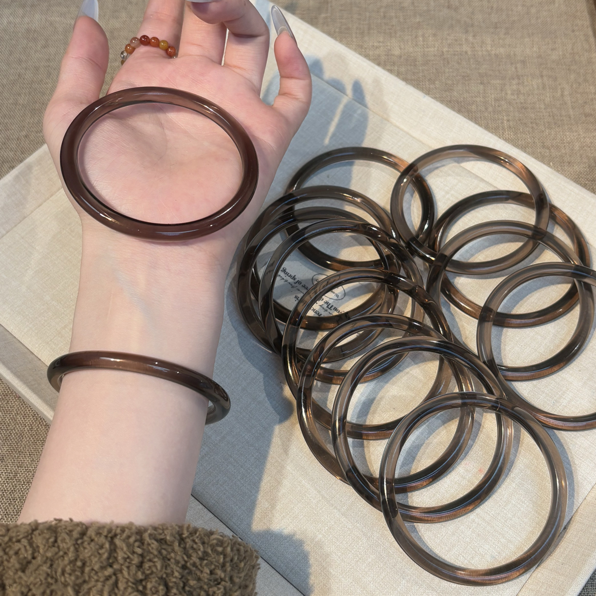 【哼哼同款】憨憨家冰耀小圆条手镯多样性发其一