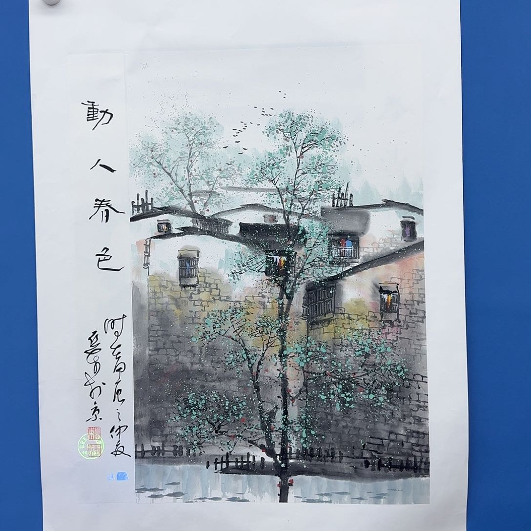 国画多次参加国内外大型