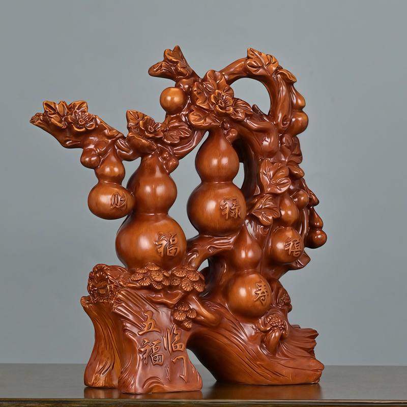 中式摆件客厅酒柜玄关装饰品新居乔迁礼品T6