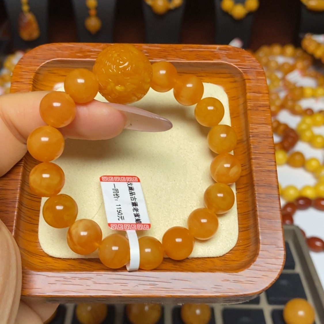 【闪购商品】蜜蜡手链未镶嵌手串