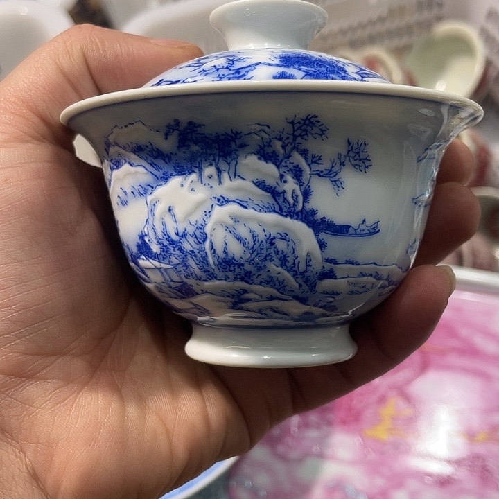 陶摆件景德镇陶瓷主人杯223