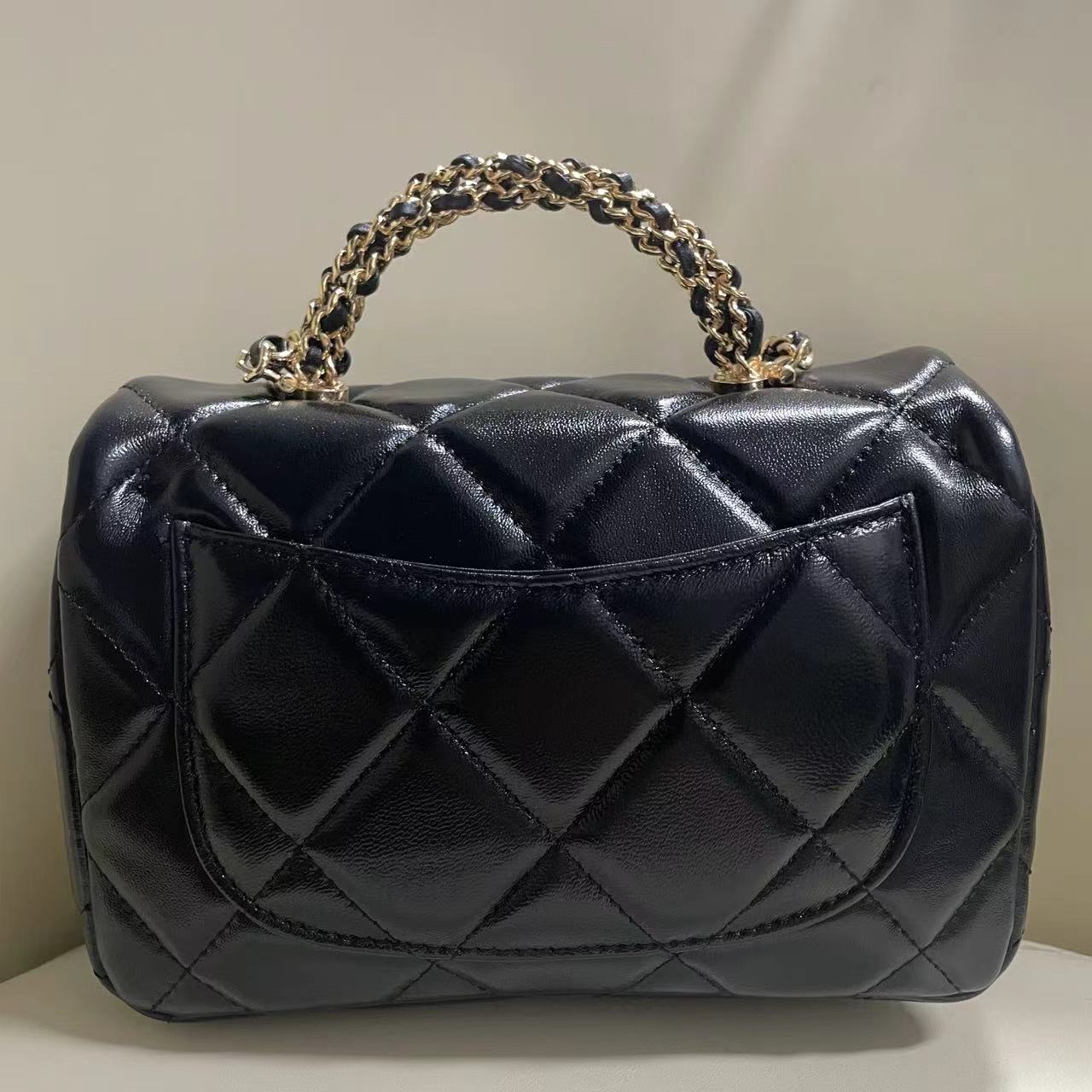 时尚潮流真皮新款女包小手提包 10830-1 黑色