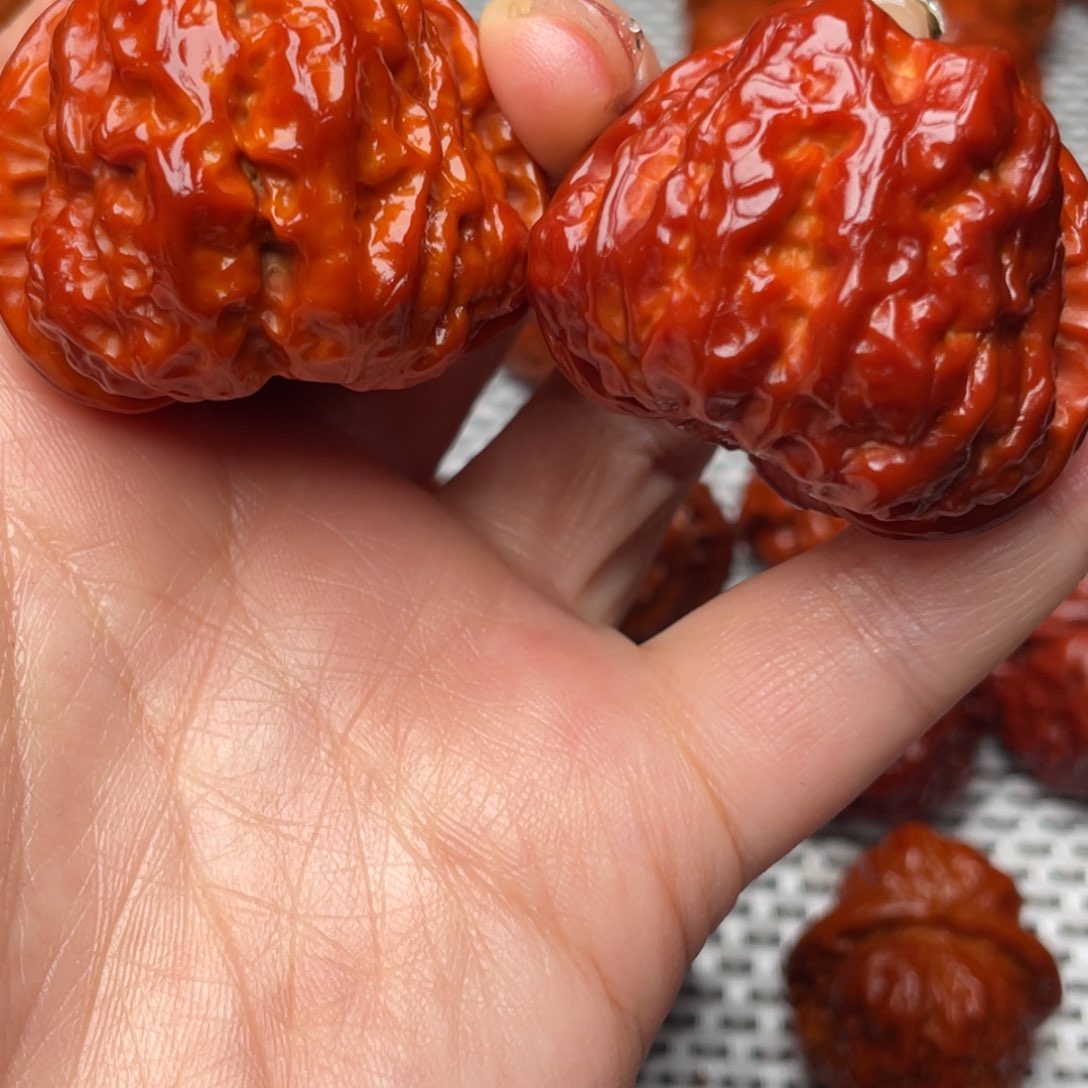 桃核吊坠文玩核桃 手把件 蛤蟆头 色差