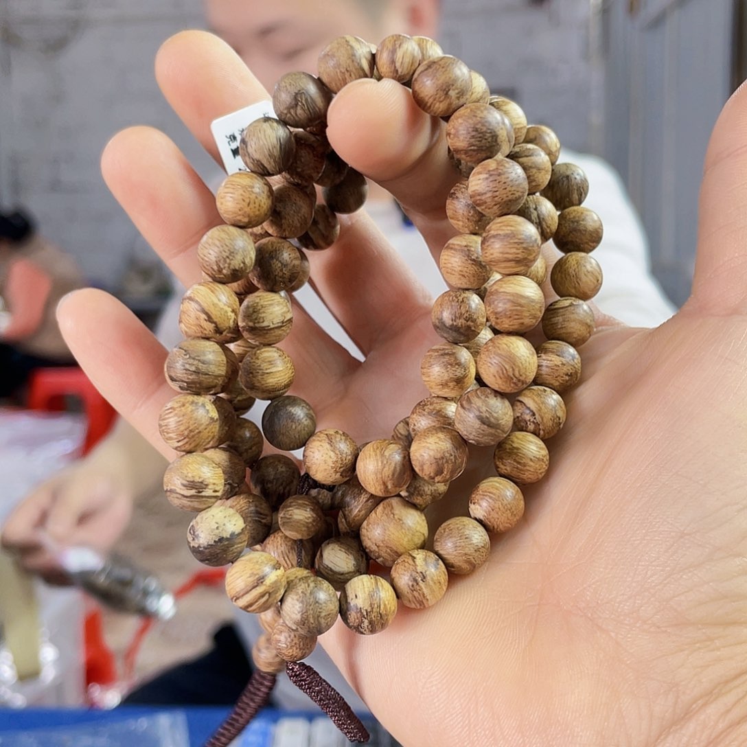 沉香手串达拉干圆珠长串0.9/29克多样性发一