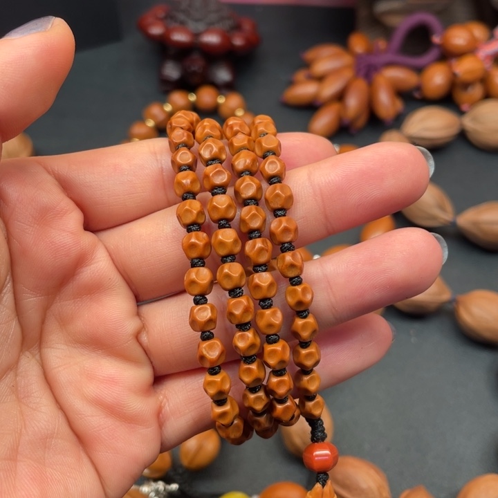 月***半橄榄核手串/手链核尖无相