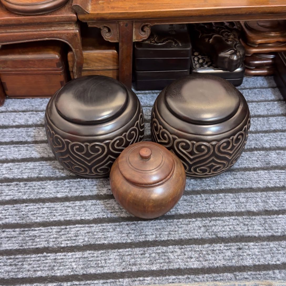 z***l围棋罐茶叶罐木木